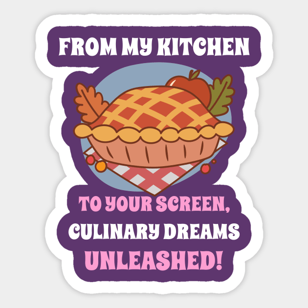 Food blogger unleash kitchen dreams Sticker by Hermit-Appeal